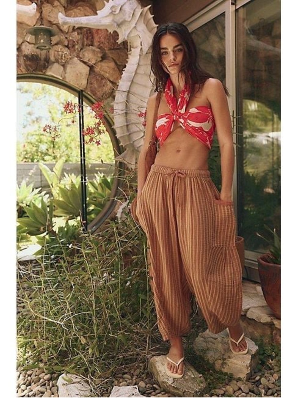 NWT Free People Quinn Pant/ Pink Lemonade Combo/ Small